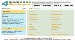 Desktop Screenshot of 4insurancedirectory.com