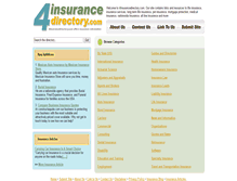 Tablet Screenshot of 4insurancedirectory.com